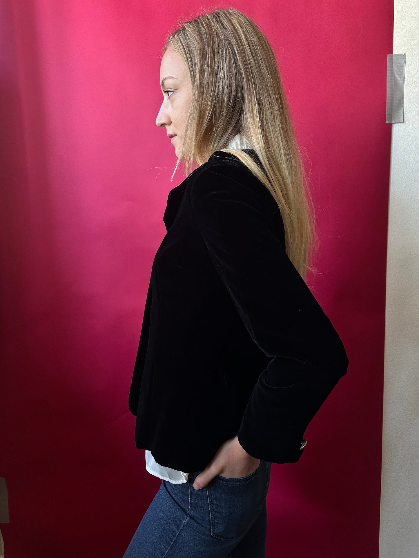 Black Velvet Blazer