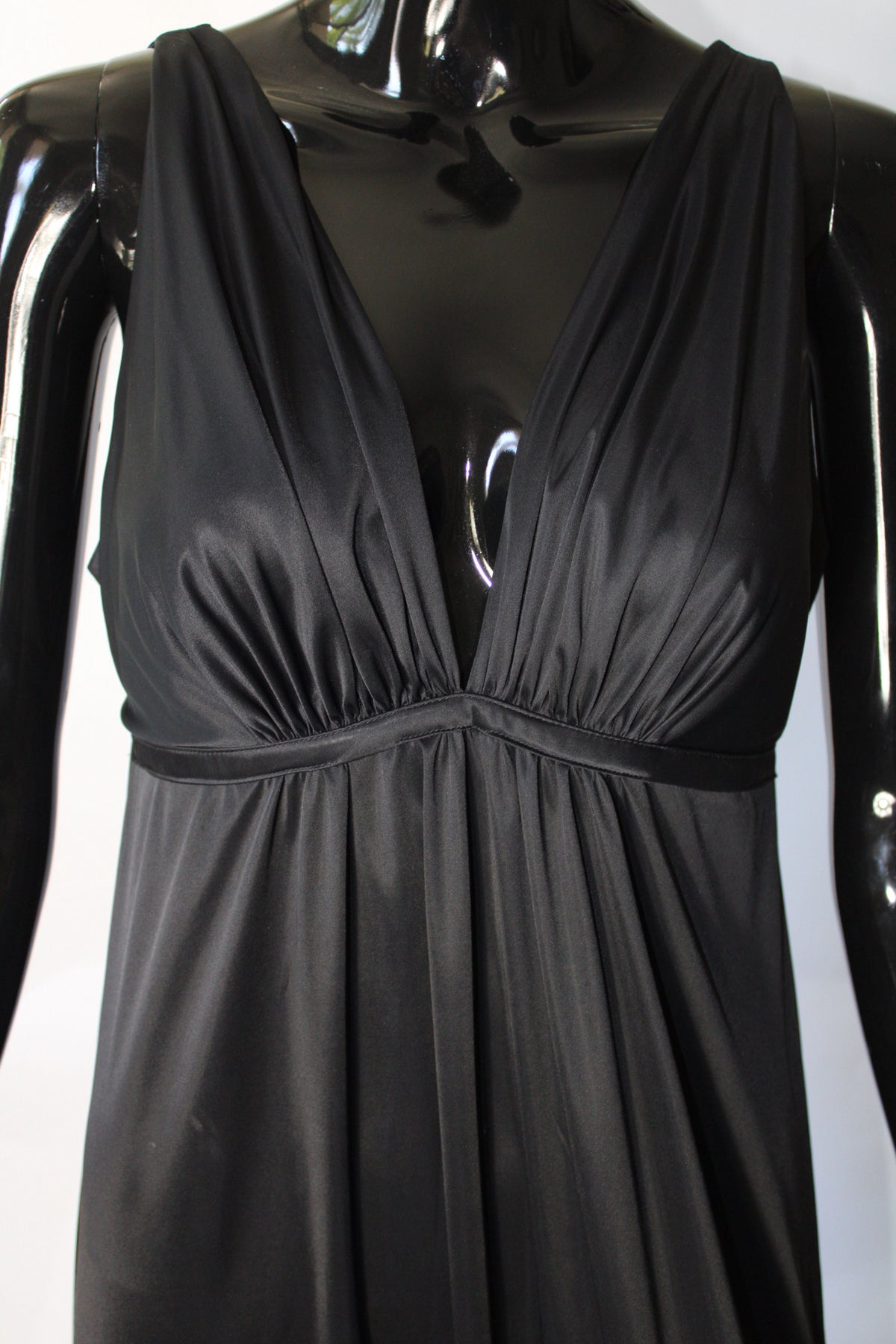 Black Silk Night Gown by Natori