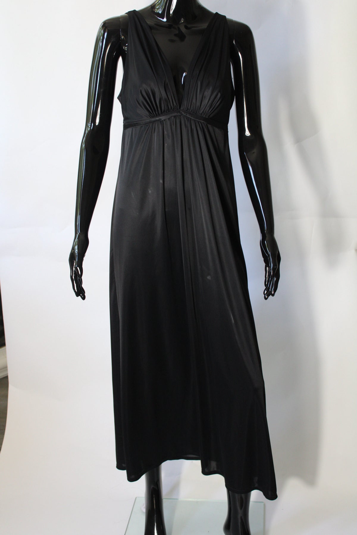 Black Silk Night Gown by Natori