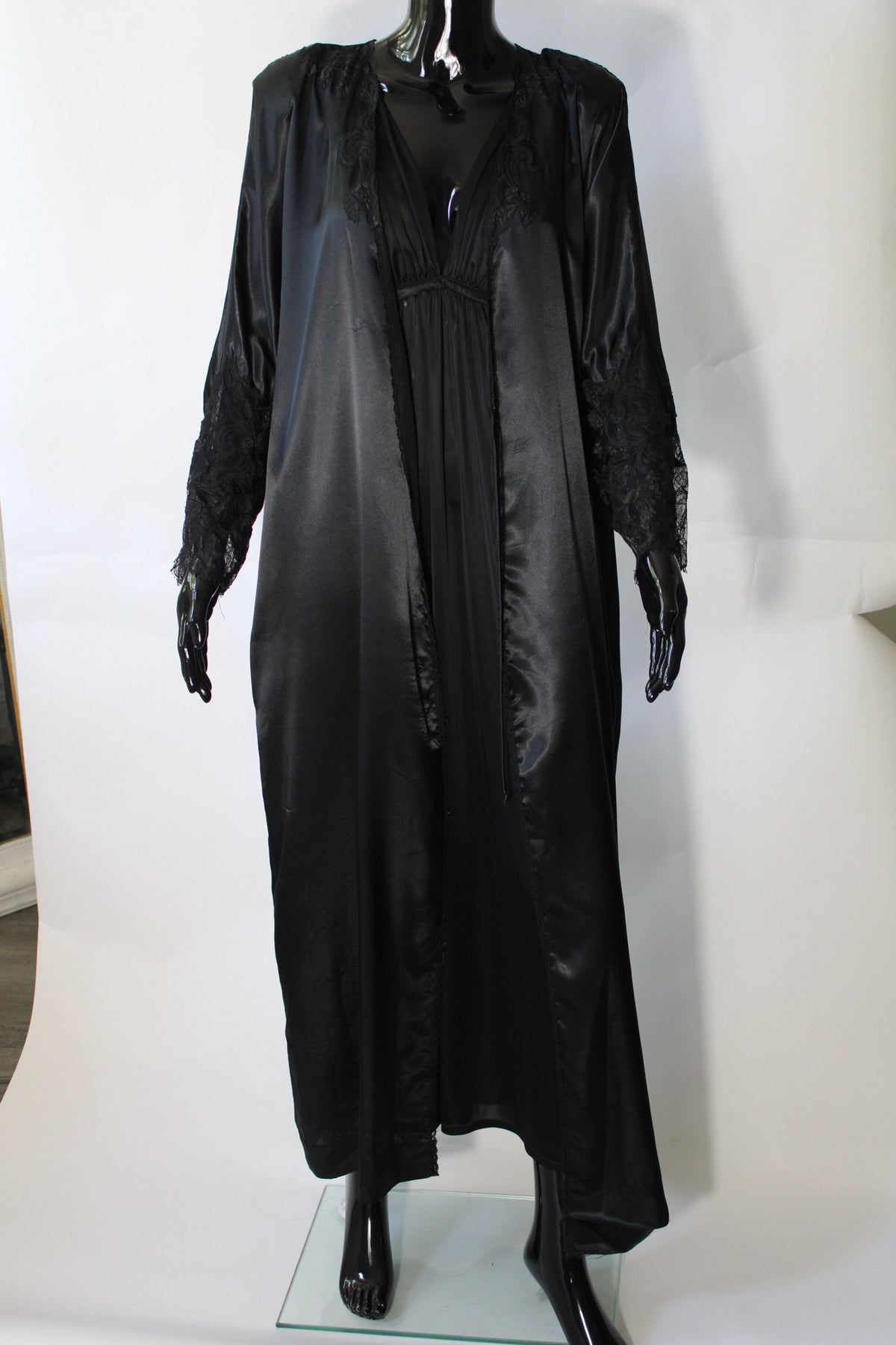 Black Silk Night Gown by Natori