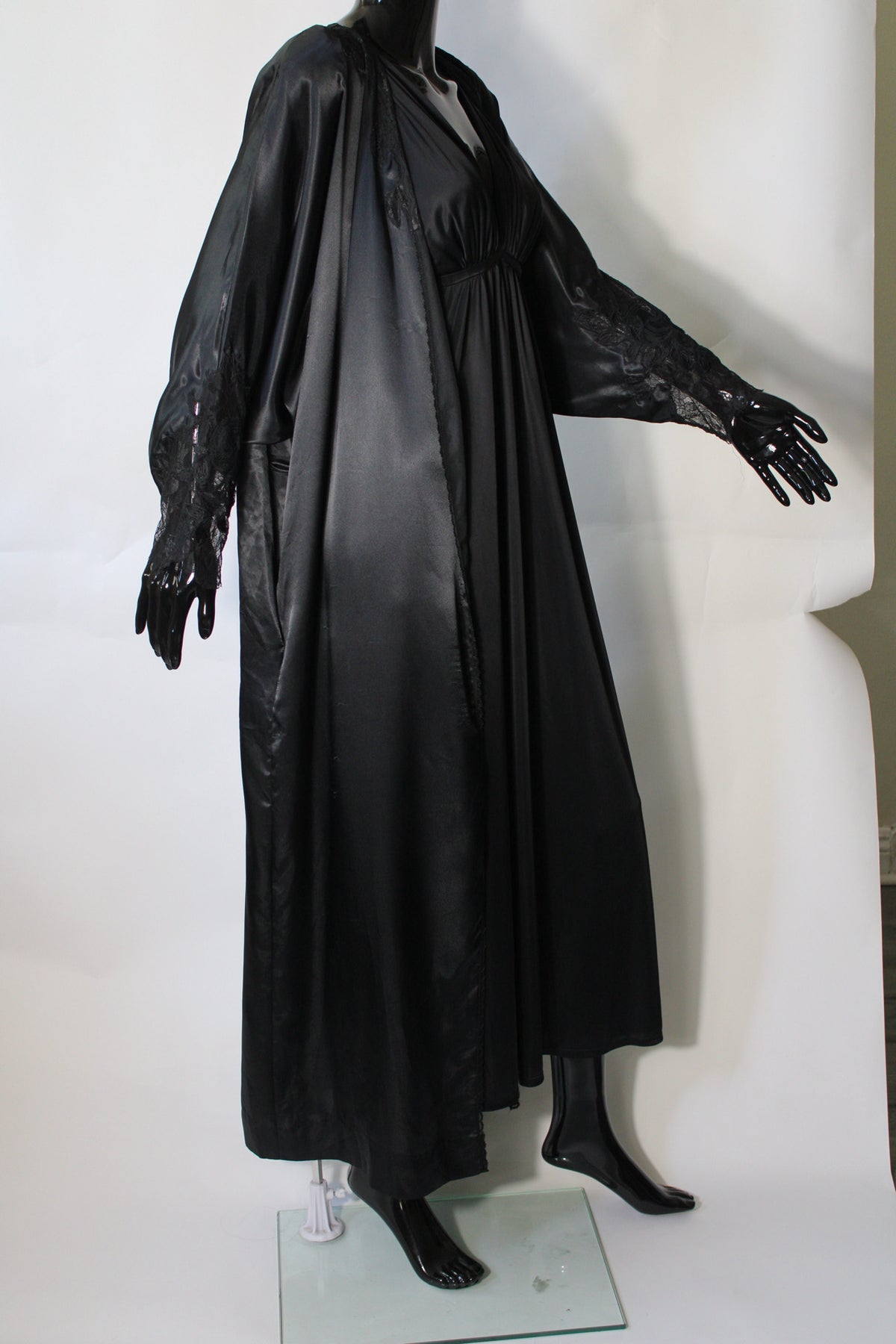 Black Silk Night Gown by Natori