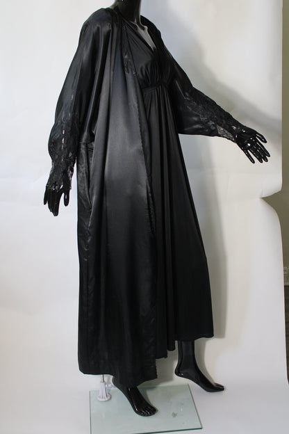 Black Silk Night Gown by Natori