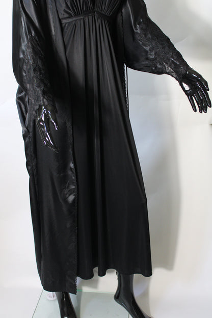 Black Silk Night Gown by Natori