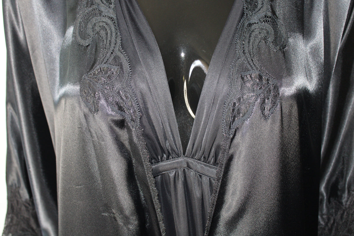 Black Silk Night Gown by Natori