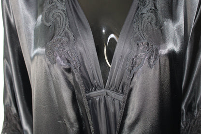 Black Silk Night Gown by Natori