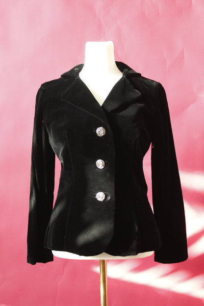Black Velvet Blazer