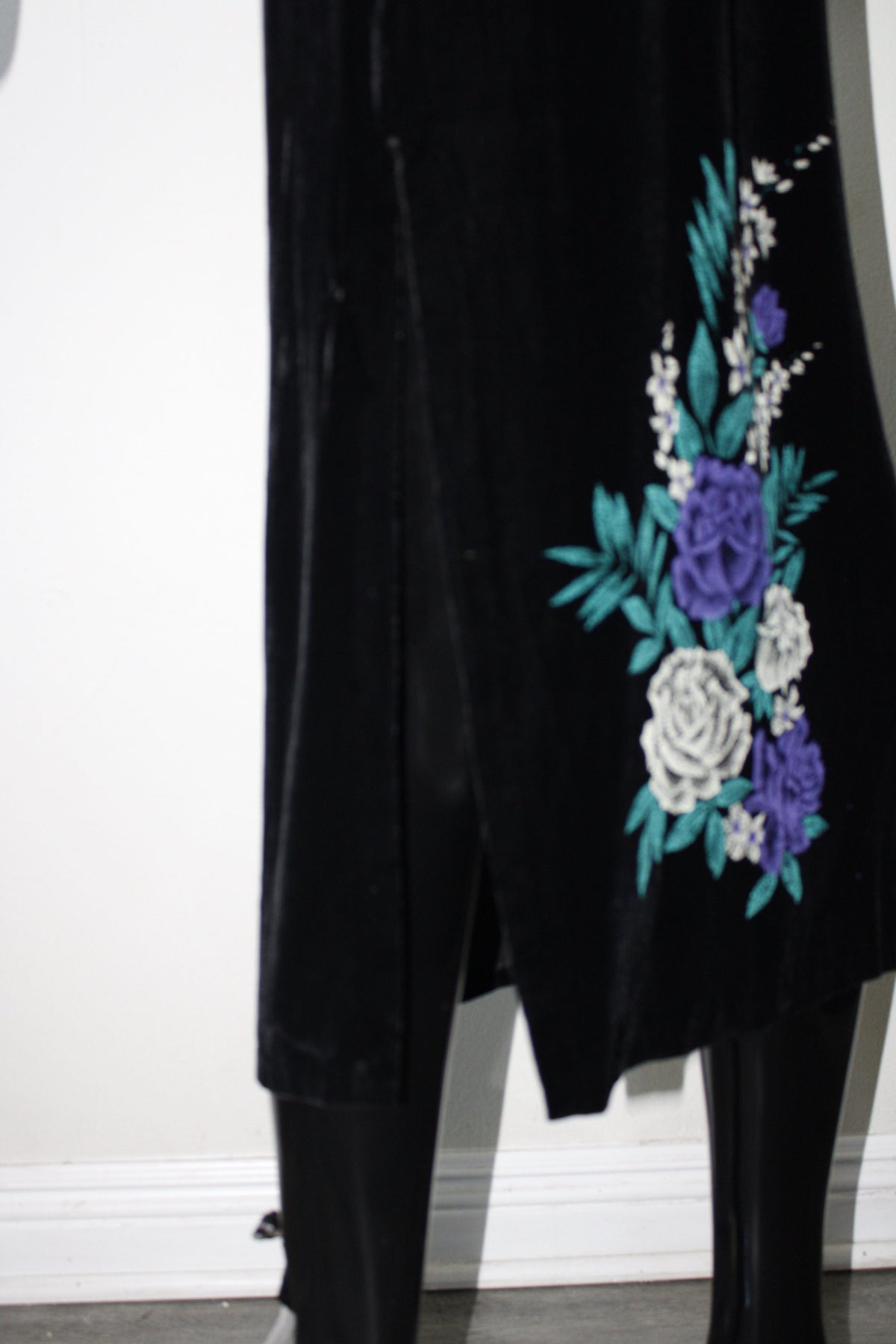 Floral Cheongsam Qipao Maxi Dress