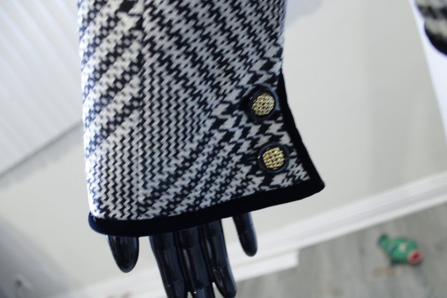 Houndstooth Blazer Skirt Set