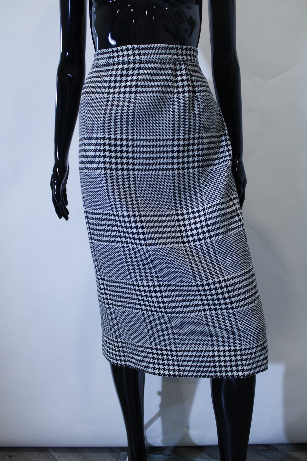 Houndstooth Blazer Skirt Set