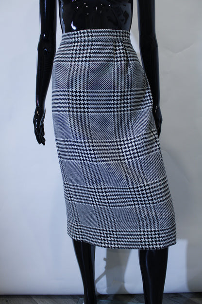 Houndstooth Blazer Skirt Set