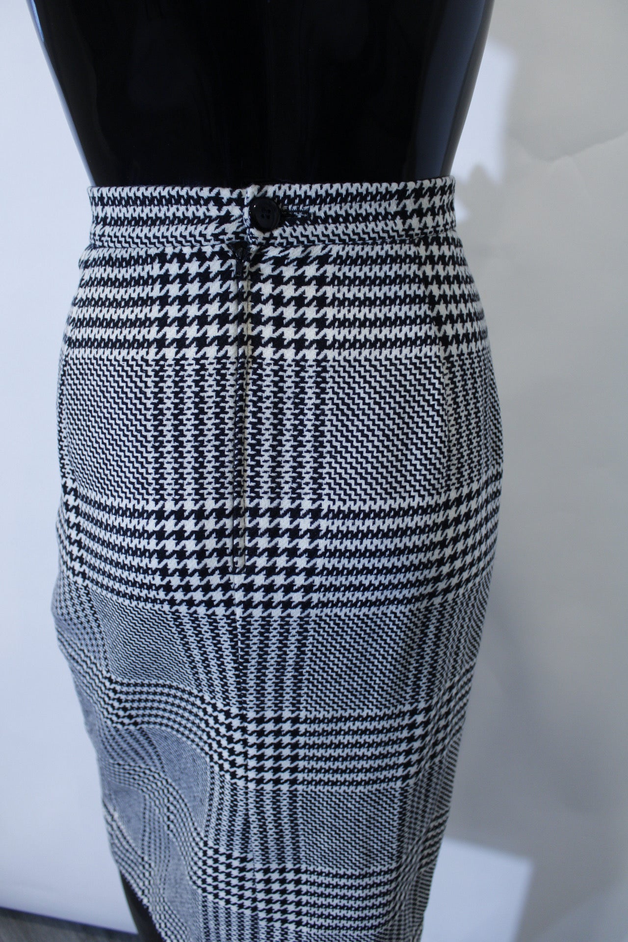 Houndstooth Blazer Skirt Set