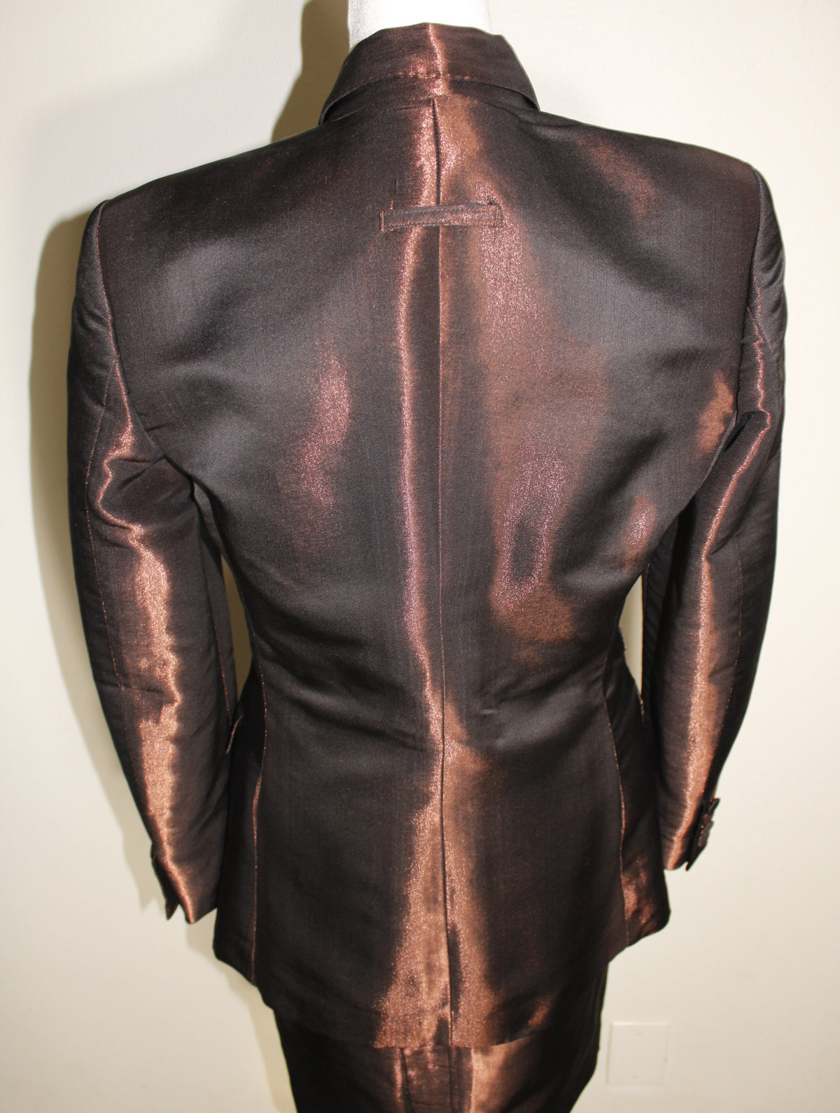 Metallic Skirt and Jacket Set