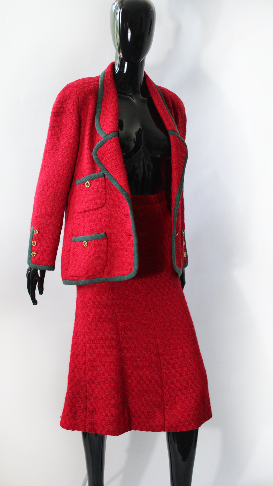 Vintage Tweed Skirt Suit