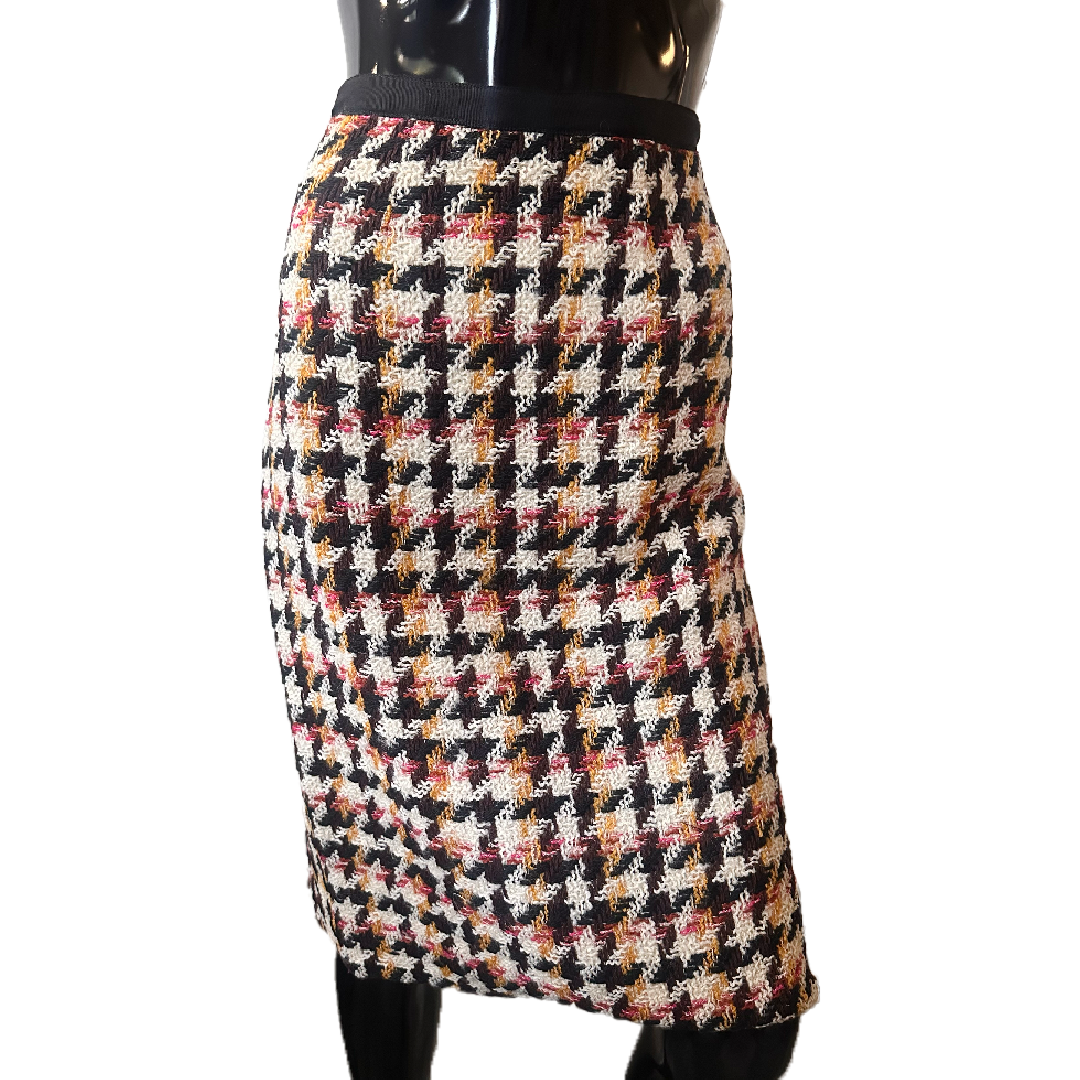 Vintage Wool Bouclé Pencil Skirt