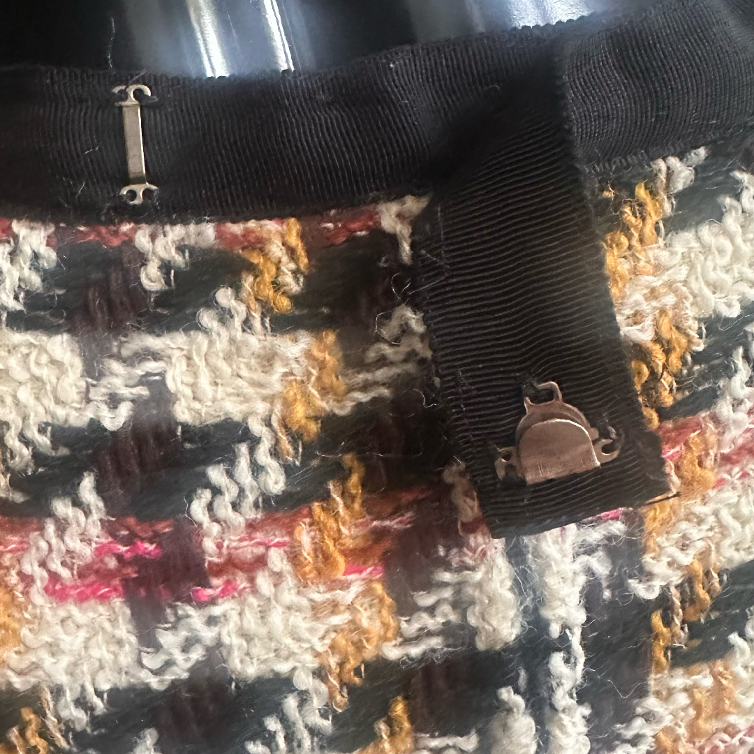 Vintage Wool Bouclé Pencil Skirt