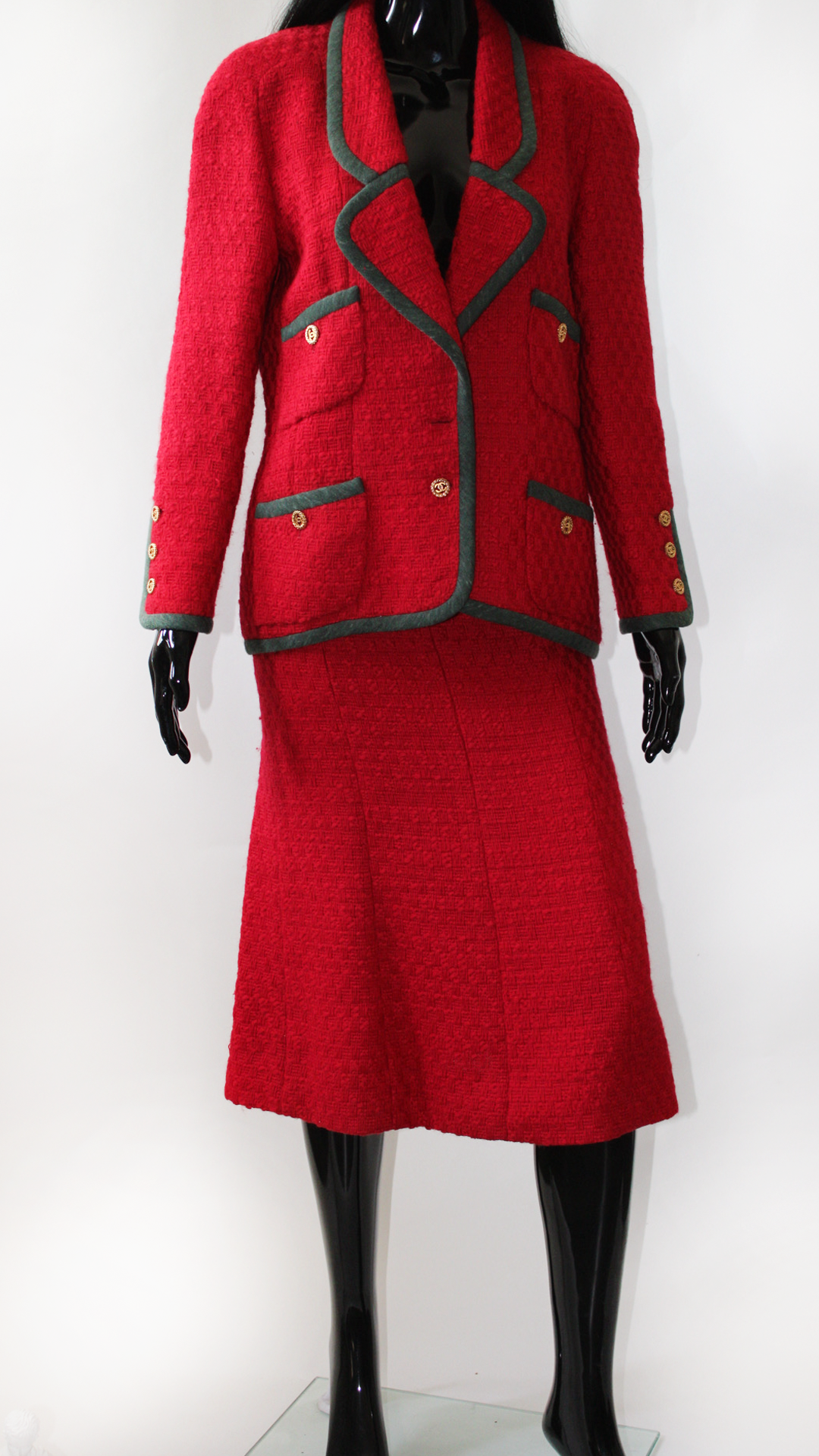 Vintage Tweed Skirt Suit