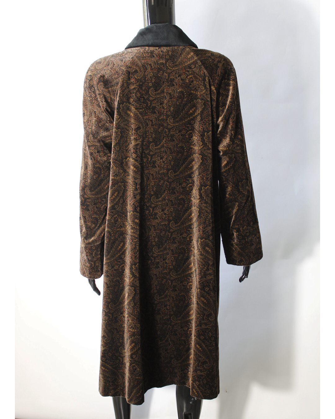 Paisley Print Coat Swing Coat