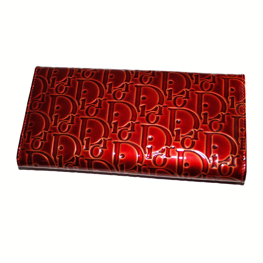 90s Christian Dior Patent Leather Wallet