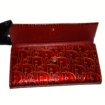 90s Christian Dior Patent Leather Wallet