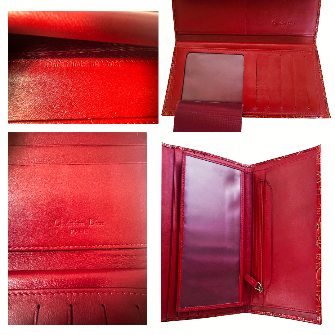90s Christian Dior Patent Leather Wallet
