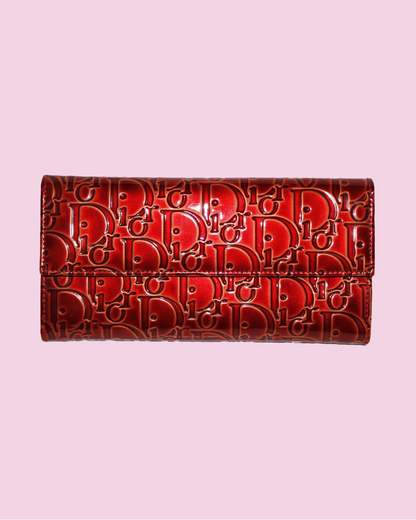 90s Christian Dior Patent Leather Wallet
