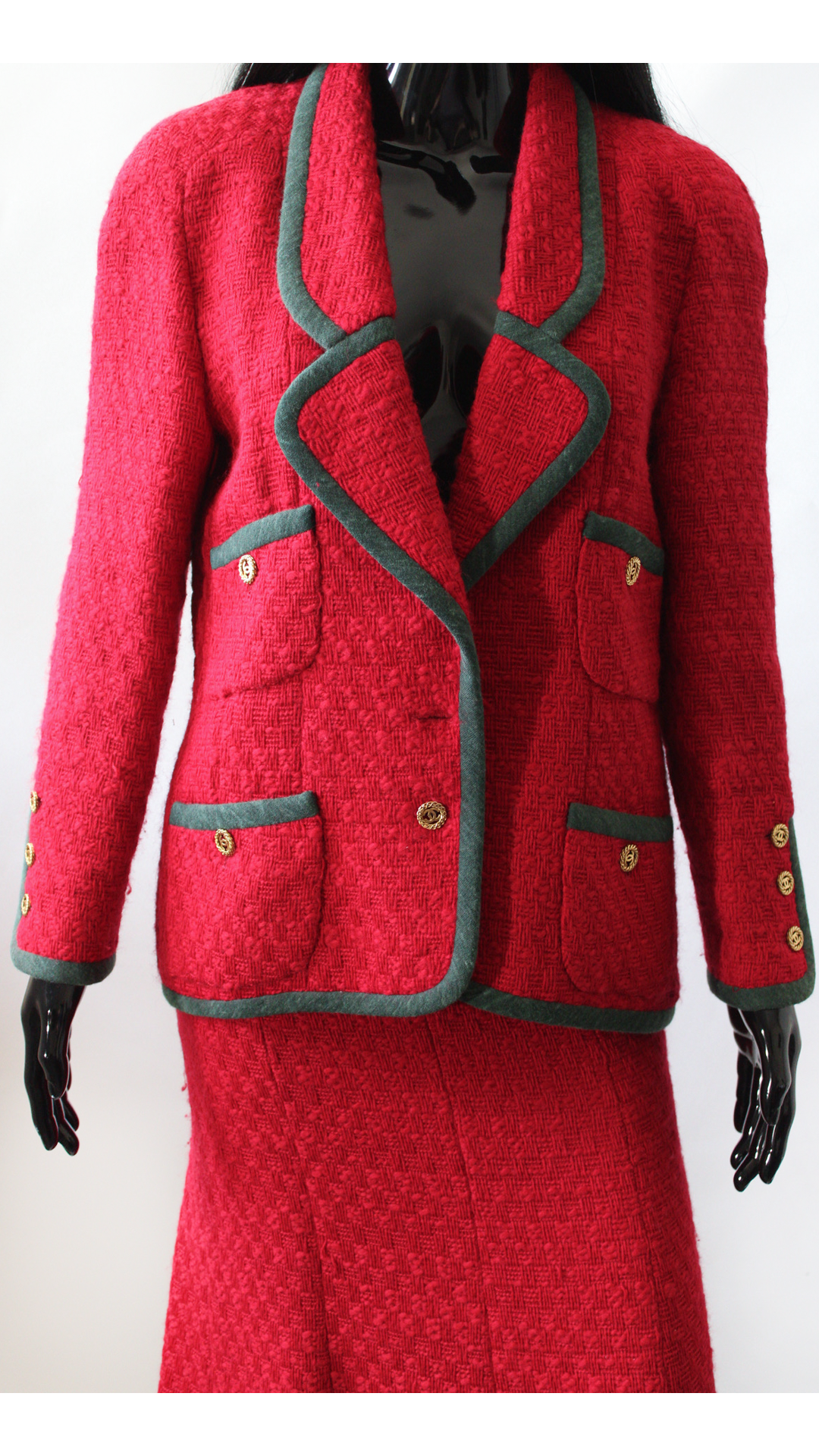 Vintage Tweed Skirt Suit