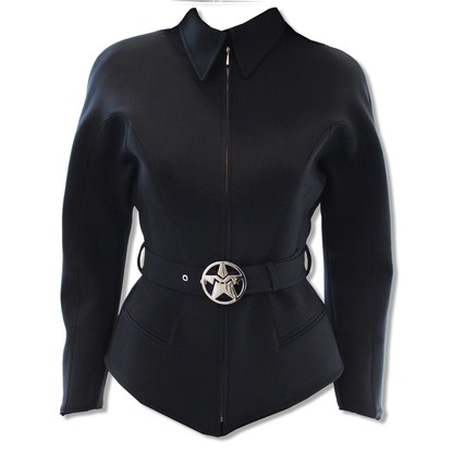 Black Batwing Jacket & Skirt Set