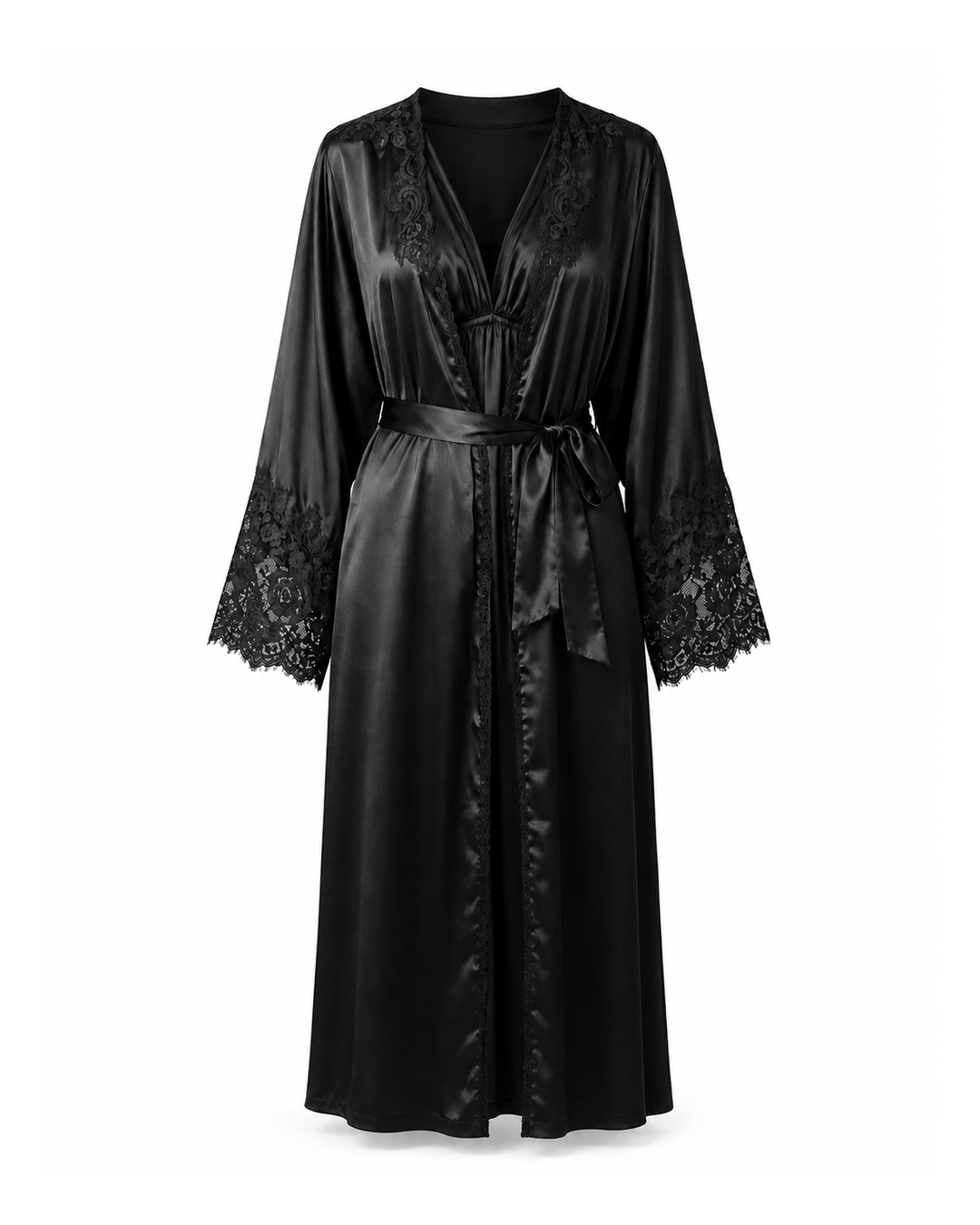 Black Silk Night Gown by Natori