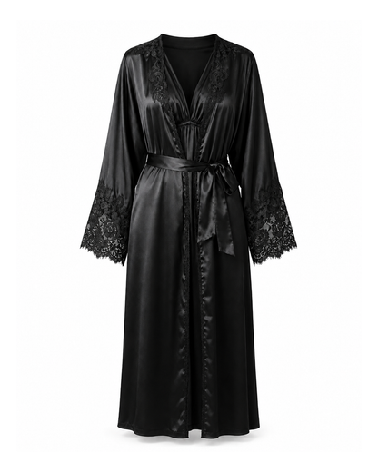 Black Silk Night Gown by Natori