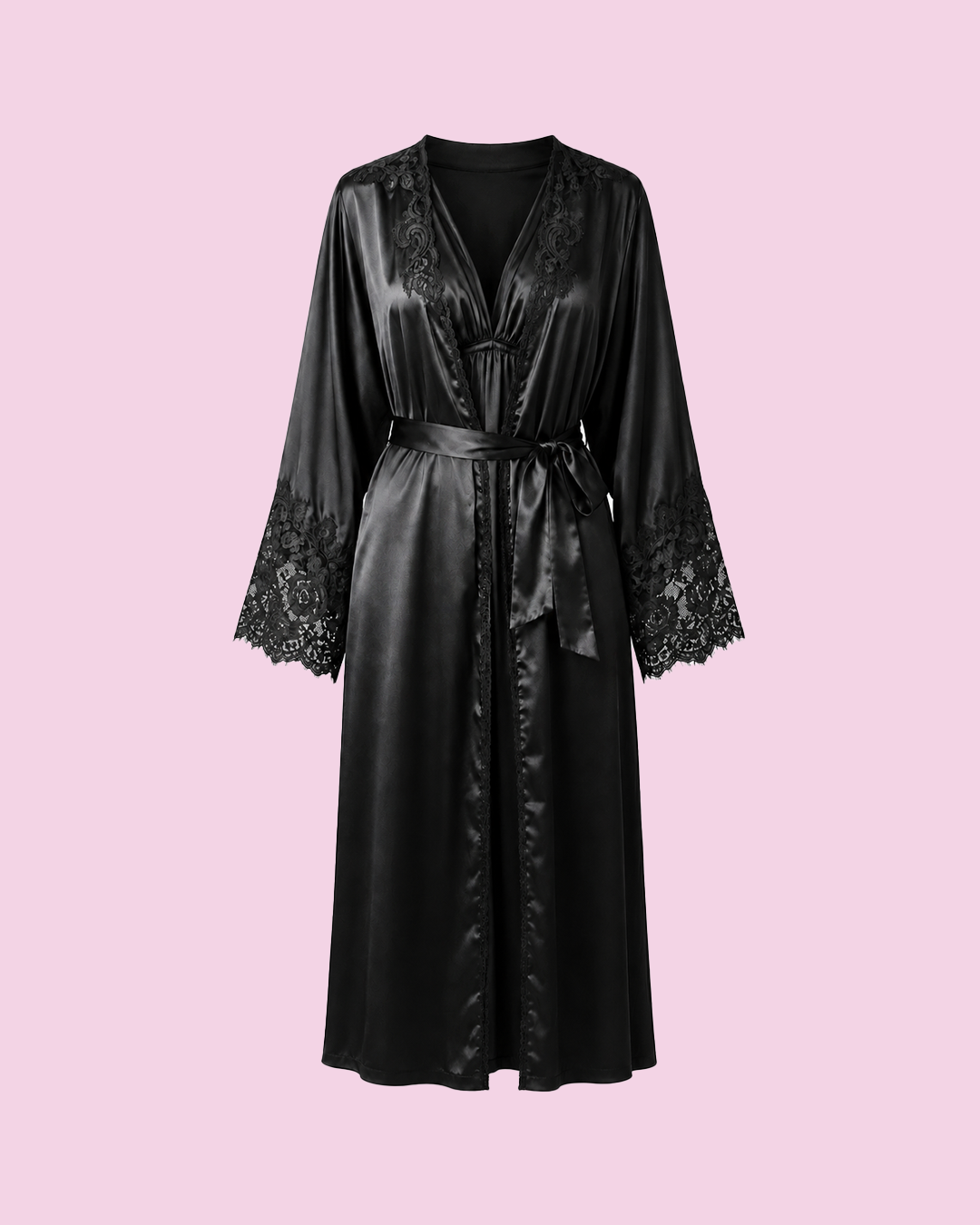 Black Silk Night Gown by Natori