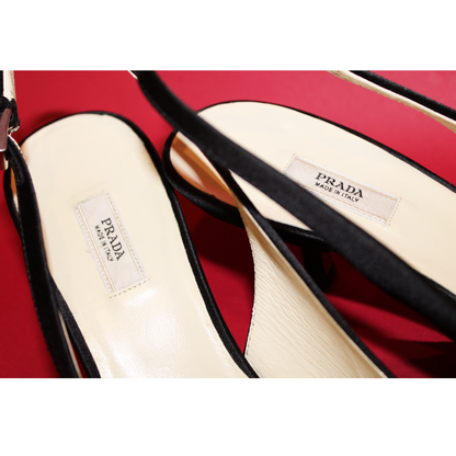Slingback Satin Kitten Heel