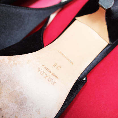 Slingback Satin Kitten Heel