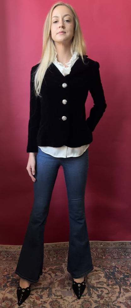 Black Velvet Blazer