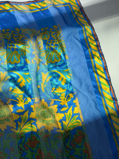 Vintage Floral Silk Scarf Lanvin Silk Scarf
